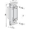 GACHE POUR SERRURE PORTAIL COULISSANT LOCINOX