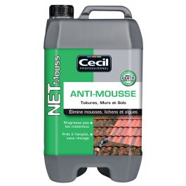 Mouss´net anti-mousse naturel pour 70 m² de terrasse et toiture fabriqué en  France - Forges et Jardins