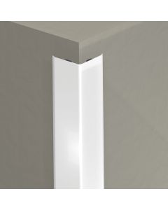 100cm cornière de protection d'angle adhésive en PVC rigide gris