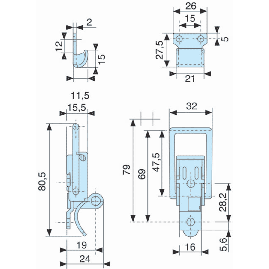 FERMETURE A LEVIER 7004