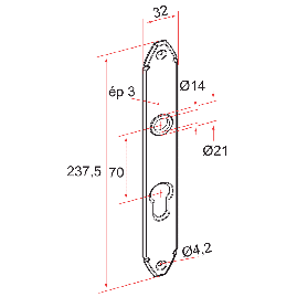 PLAQUE POLYCARBONATE TIRARD