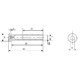 TERMINAISON FILETEE TETE CYLINDRIQUE